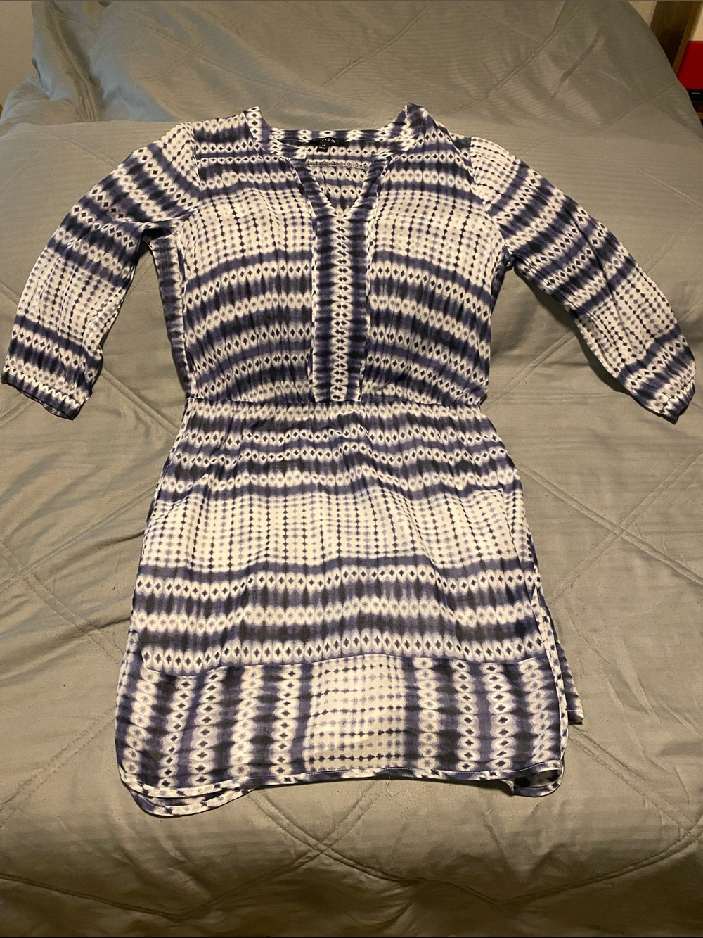 ivy + blu Tie Dye Print Sheer Dress Size 14
